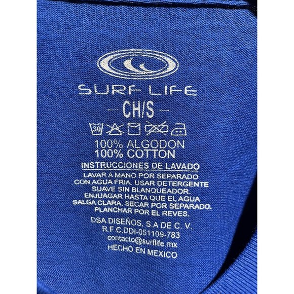 Los Cabos Mexico Beach Surf Life Giant Day Gecko Lizard Blue T-Shirt Shirt Tee S - Picture 5 of 5